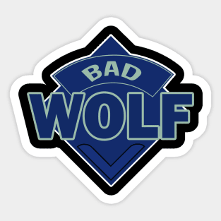 Bad Wolf - Doctor Who Style Logo - Rose Tyler Sticker